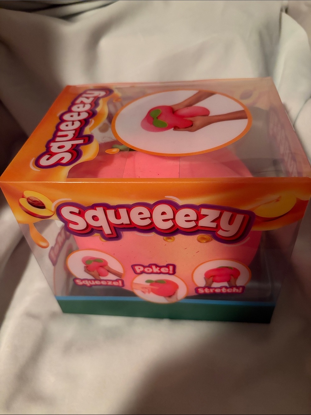 Sunny Days Jumbo Squeeezy viral PEACH Squishy Sensory Stress
Relief Toy
